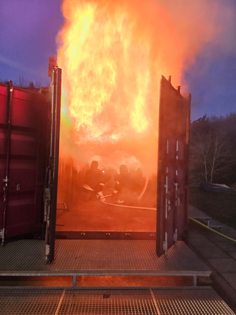 Brandübungscontainer
